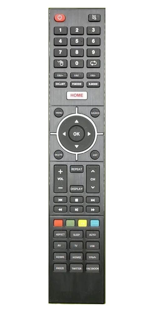 TIZOQ Remote Control Compatible for Lloyd & Koryo TV - Please Match The Image with Your Old Remote (Black) (B0CRV3982C) Amazon Price History, Amazon Price Tracker