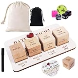 Rubaiiyu 10pcs Deluxe Date Night Dice Game Fun Romantic Couples Gift,Wooden Dating Fun Dice,Anniversary,Wedding,Bridal Shower Girlfriend Wife Husband Him Her Anniversaries