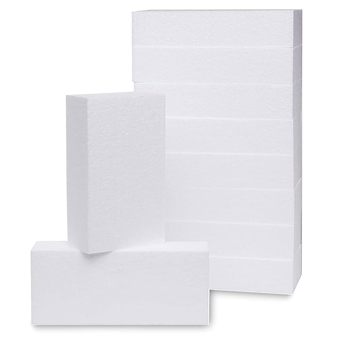 Buy SHANQ 10Pcs Craft Foam Block, Rectangle Polystyrene Foam Bricks for