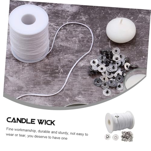 Cotton Candle Wicks 24-Strand 61m con 100 Bases Plásticas miniatura 6