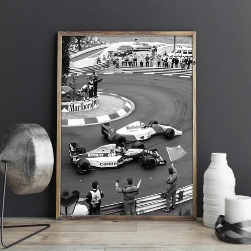 Affiche F1 Monaco vintage 40x60cm tableau decor salon