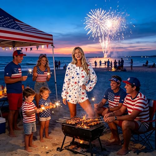 Image of Roshop Halloween Pajama Women's Pumpkin Matching Top & Shorts Loungewear Set
