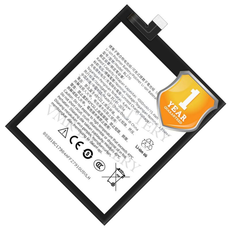 Image of Original BL270 Battery Compatible for Lenovo Vibe K6 Note (K53a48) | Lenovo Vibe K6 Plus | Lenovo Vibe K8 Note (XT1902-3) - (4000mAh) - 1 Year Warranty