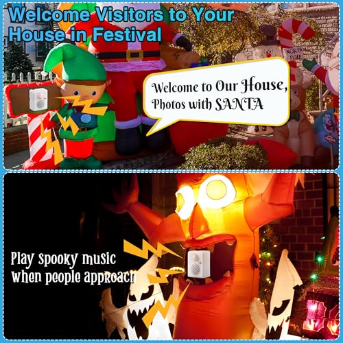 Enhon-Motion-Activated-Sound-Voice-Player-with-USB-Cable-Battery-Powered-Motion-Sensor-Alarm-Download-Your-Own-Audio-Files-about-Christmas-Music-Shop-Security-Reminder-Drive-Out-Animals