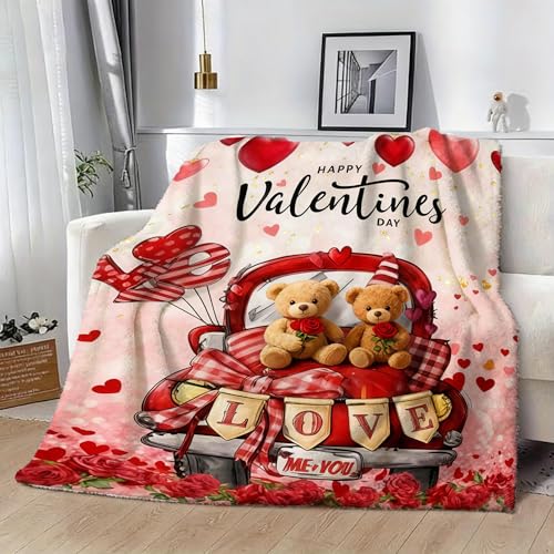 Manta de franela de 150 x 100 cm con amor