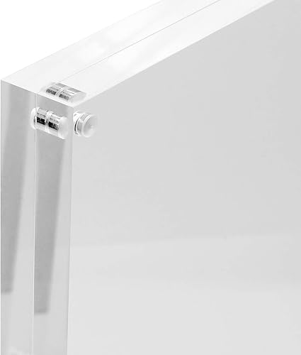 Miniatura 6 de Americanflat Marco de fotos acrílico de 8x10 - Marcos de doble cara con esquinas magnéticas - Marcos acrílicos transparentes para exhibición en