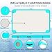 AZXRHWYGS Inflatable Floating Dock Platform Floating Island Raft Water Mat Swim Raft with None-Slip Surface for Pool Beach Ocean