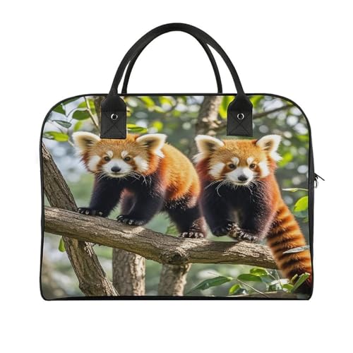Maletín para portátil Red Pandas con correa ajustable miniatura 1