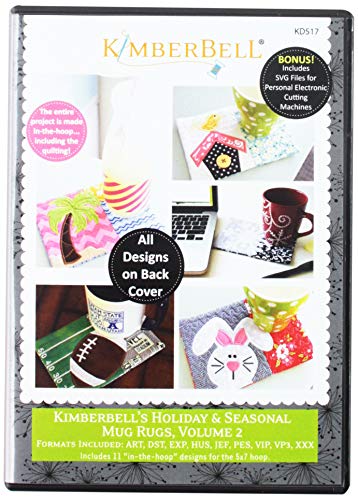 Kimberbell KD517 Holiday and Seasonal Mug Rugs pattern, Normal