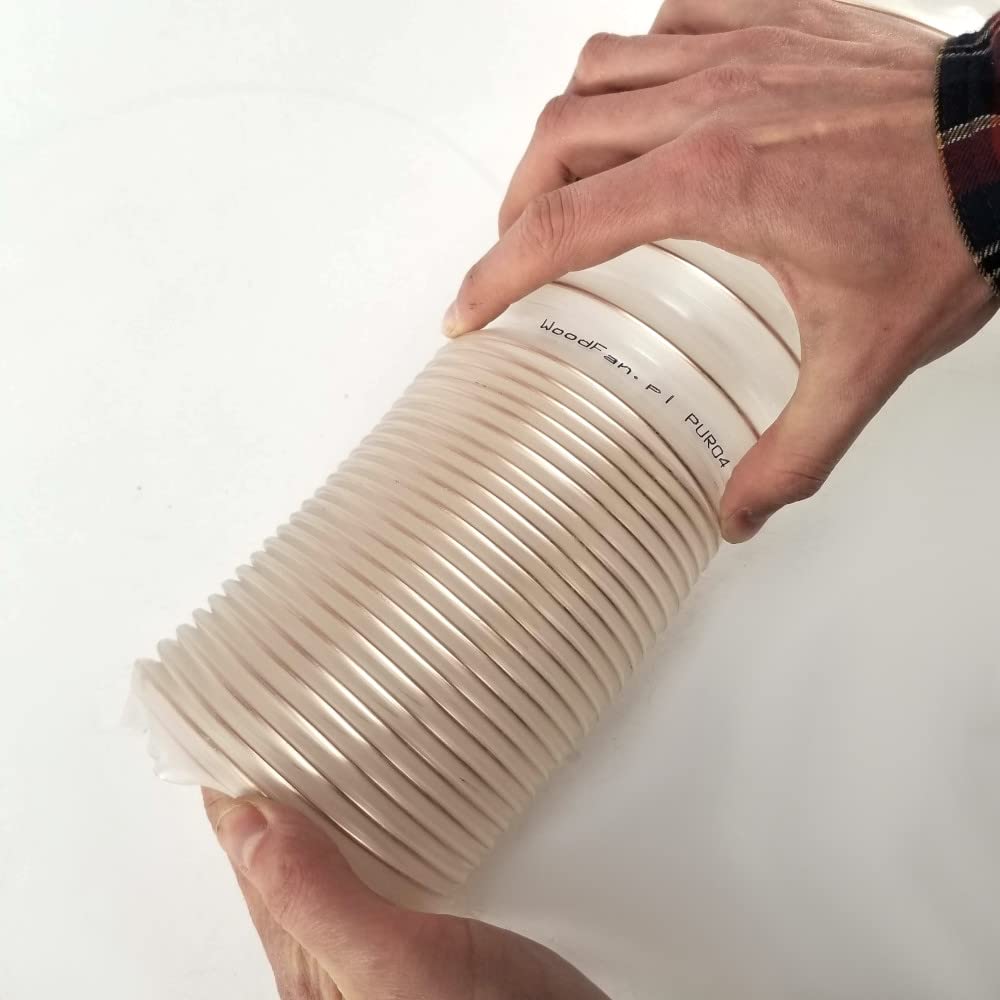 Manguera de extracción de 100 mm, 10 m y 0,4 mm, manguera en espiral de alto rendimiento, ligeramente flexible, antiestática