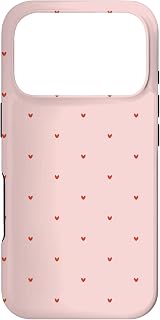Hülle für iPhone 17 Pro Tiny Hearts Cute Girly Aesthetic Preppy Rosa/Rot