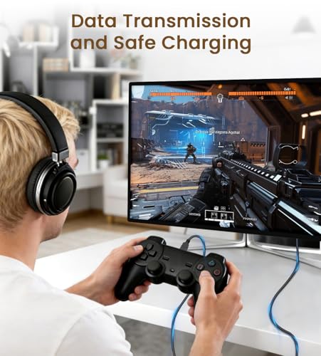 Replacement Mini USB Cable for PS3 Controller Charger Compatible with PlayStation 3 SIXAXIS Wireless/Dualshock 3 Wireless/Move Motion Controller Charging Cable Data Cord-3.3FT