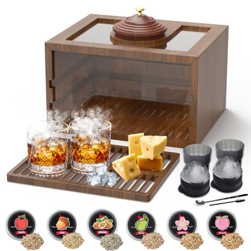 Whiskey Smoker Kit, Birthday Gift for Men, Whiskey Accessories Gifts