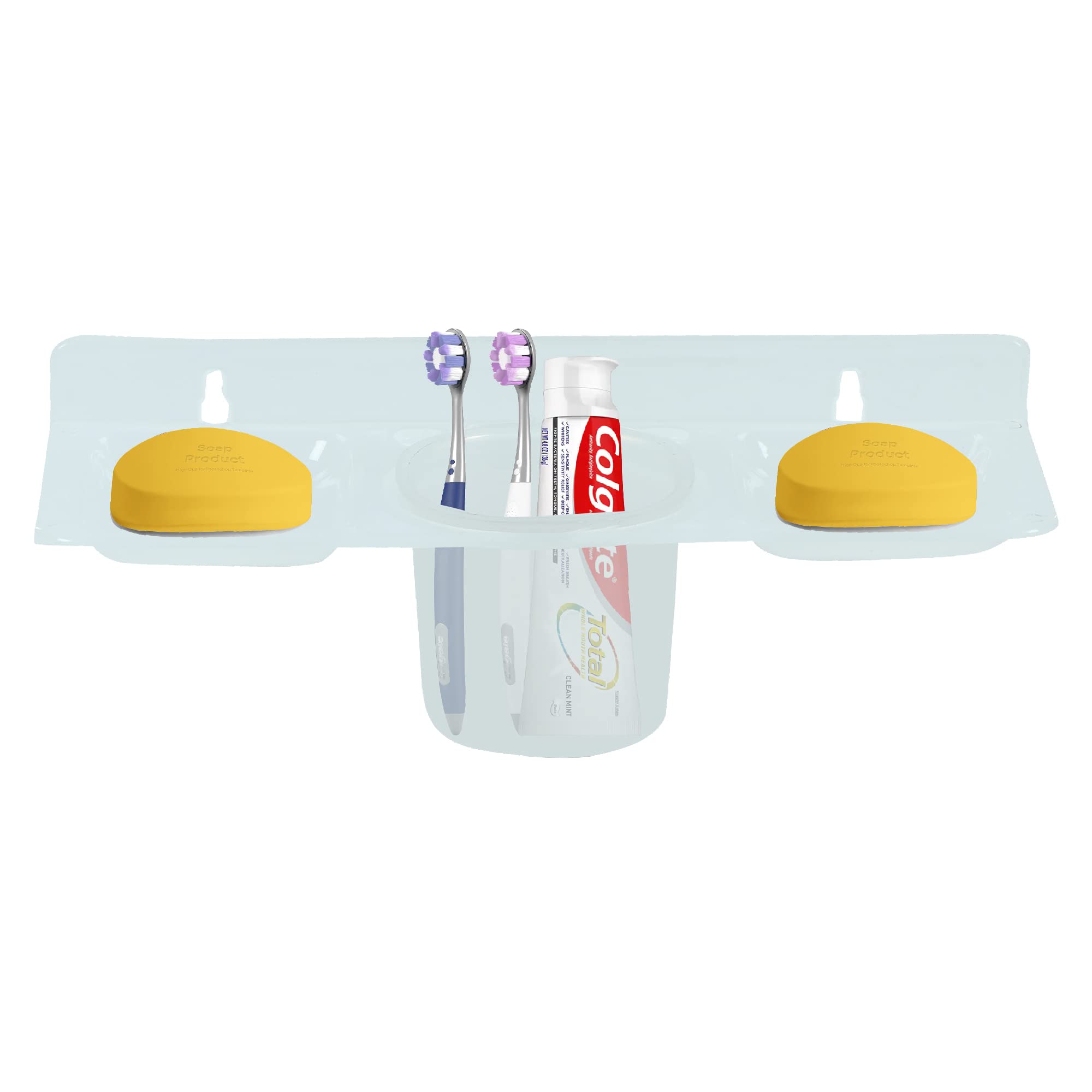 Digiway Soap Stand || Case with Tumbler || 4 in 1 Tooth Brush Holder - Wall Mounted, Bathroom Accessories/Organizer- Unbreakable (26X9X7cm_White) (B0BLJRNHBX) Amazon Price History, Amazon Price Tracker