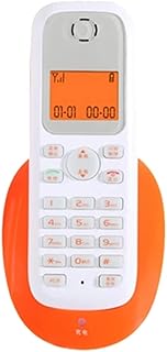 KJHD 1 Handset Cordless Answering Phone System with Caller ID, Orange LCD Backlit, Luminous Buttons (Color : A)