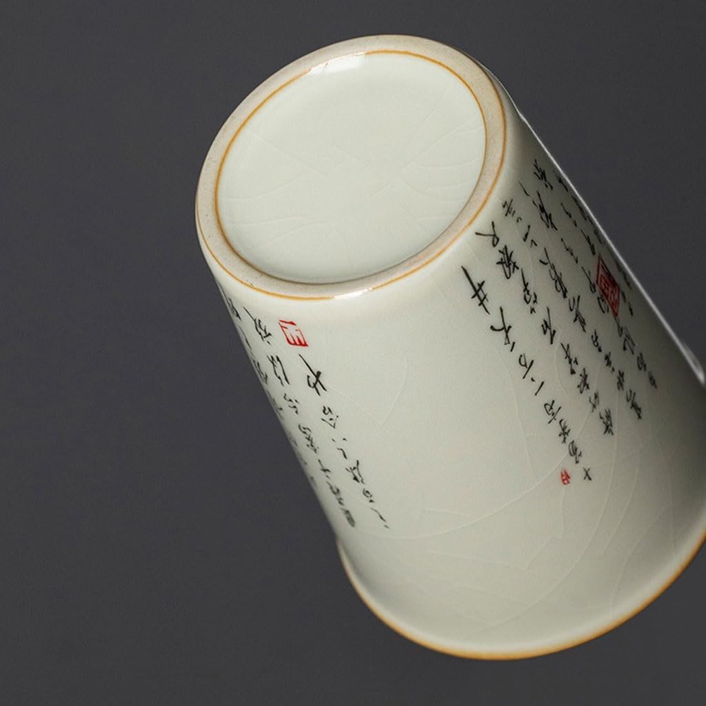 Ceramiczny kubek do herbaty, ręcznie robiony zestaw do herbaty Kung Fu, kubek do herbaty, osobisty, duża pojemność, kubek do picia, kubek do herbaty, przenośny kubek do herbaty, kubki do herbaty