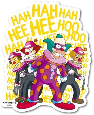 Amazon Co Jp ザ シンプソンズ ステッカー クラスティホーマー Hah Hee Hoo Lcs795 The Simpsons グッズ ホビー 通販