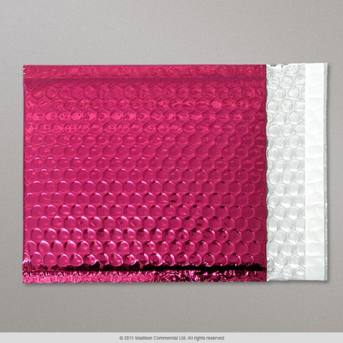 Single Pink Metallic Bubble Wrap Lined Padded Mailing Gift Envelope/Bag A4 Size