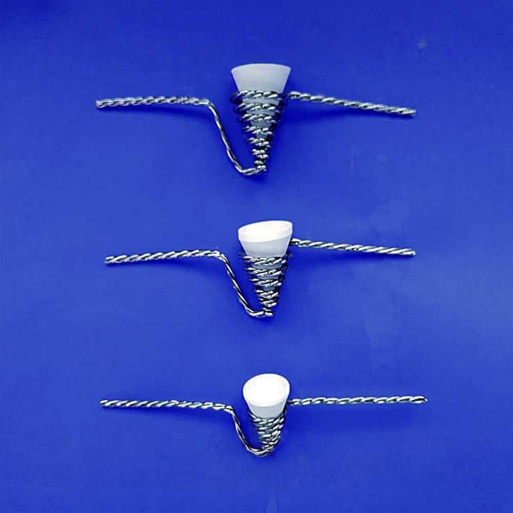 Crogioli conici in nitruro di boro for rivestimento - 1 pezzo, ideali for cestelli in filo di tungsteno, da 0,25 ml a 3 ml(0.5mL(15x15mm) No Tungsten Basket)