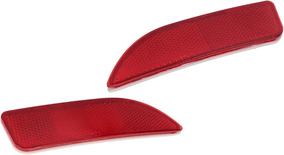 Rear Bumper Lamp Reflector 2pc Set Left and Right Compatible with 2011 2012 2013 Direct Replacement for OEM TO1185102 TO1184102