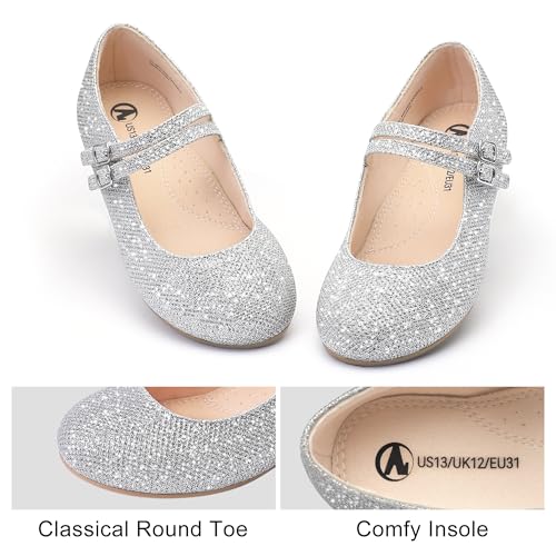 MIXIN Girls Dress Shoes Mary Jane Shoes for Girl Ballet Flats Back to School Princess Wedding Shoes3
