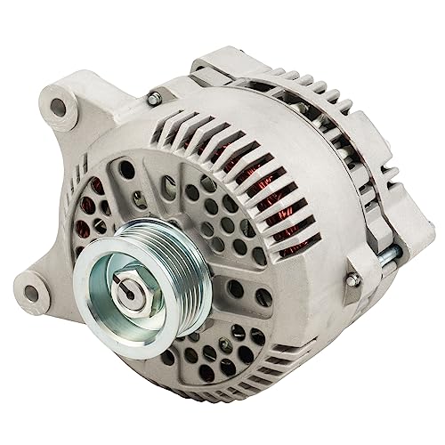 MARSFLUX Alternator Replacement for E-350 Super Duty, E-250, E-150, Town Car, E-350 Club Wagon, Thunderbird, Crown Victoria, E-450 Super Duty, Cougar;(130 Amp; S6) Replace 7764N6G, F3AZ10346ARM