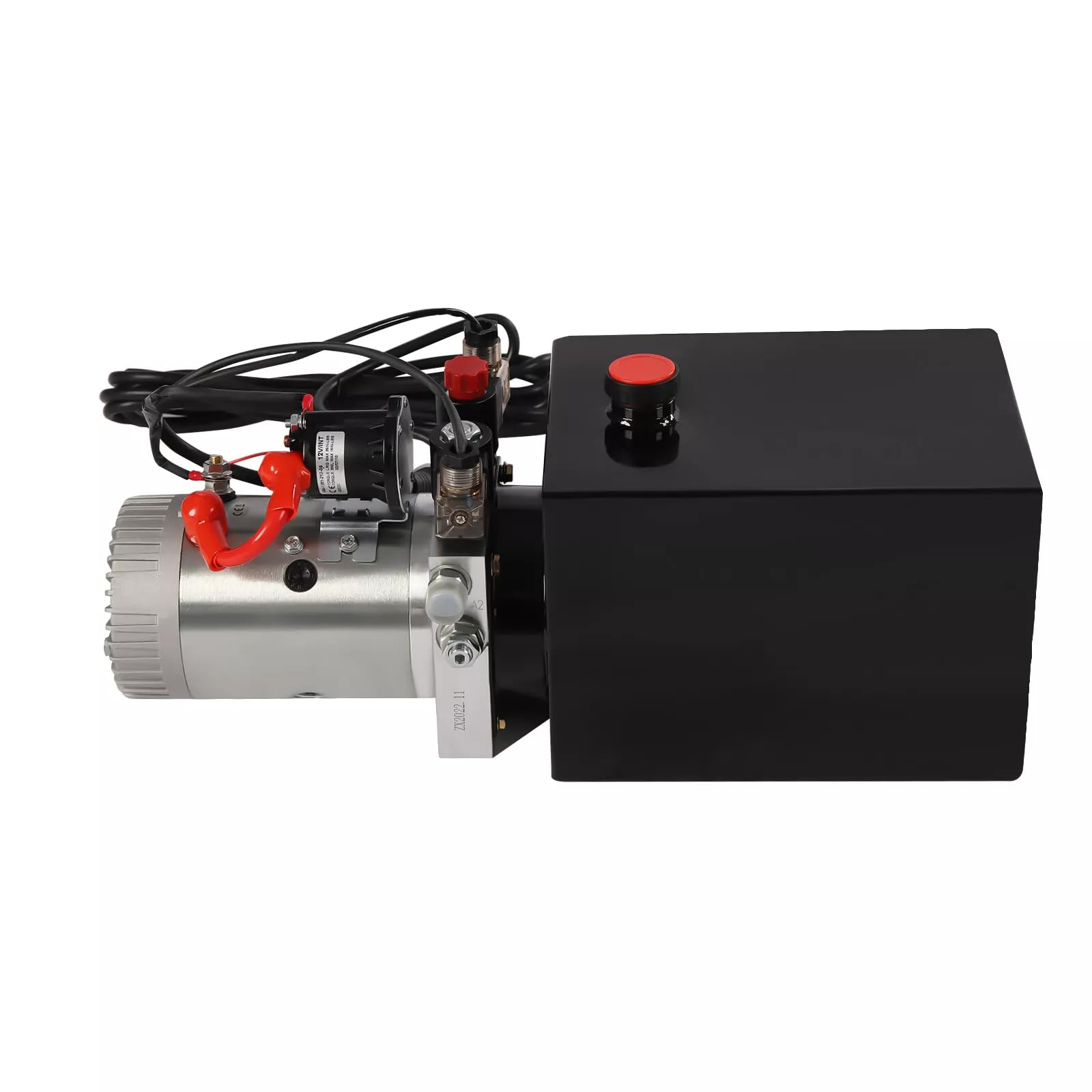 12V Hydraulikaggregat Hydraulikpumpe 2850R/MIN Doppelwirkende Hydraulikpumpe Hydraulic Power Pack Kippanhängerpumpe mit Fernbedienung
