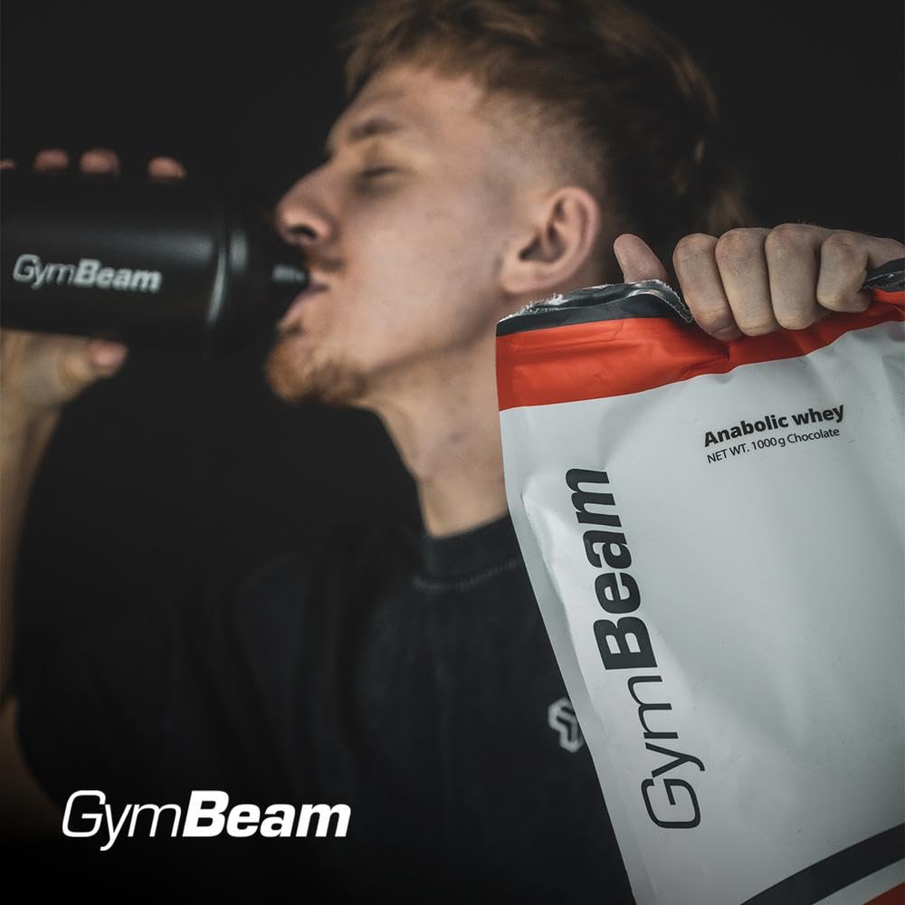 GymBeam Anabolic Whey Protein Pulver – Whey Konzentrat mit BCAA, Glutamin & Taurin, bis zu 22 g Eiweiß pro Portion, ohne Aspartam, für Muskelaufbau und Regeneration, Schokolade, 1000 g (33 Portionen)