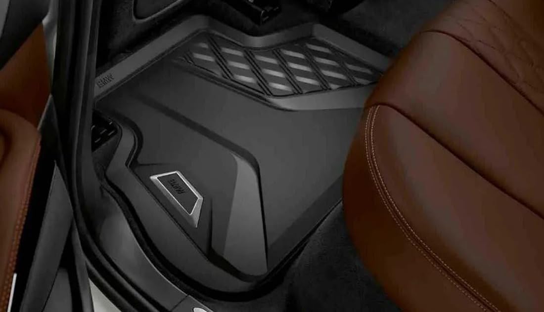 kfz-premiumteile24 - Tappetini in gomma compatibili con 3er + M3 berlina e station wagon (G20 G21 G80 G81) dal 03/2019, tappetini per tutte le stagioni di qualità premium, neri, 4 pezzi