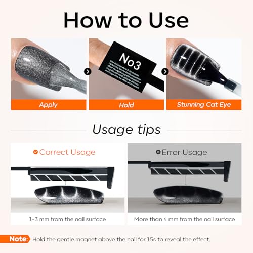 Image of Modelones Cat Eye Magnet, Cateye Magnet for Cateye Gel Polish Tools