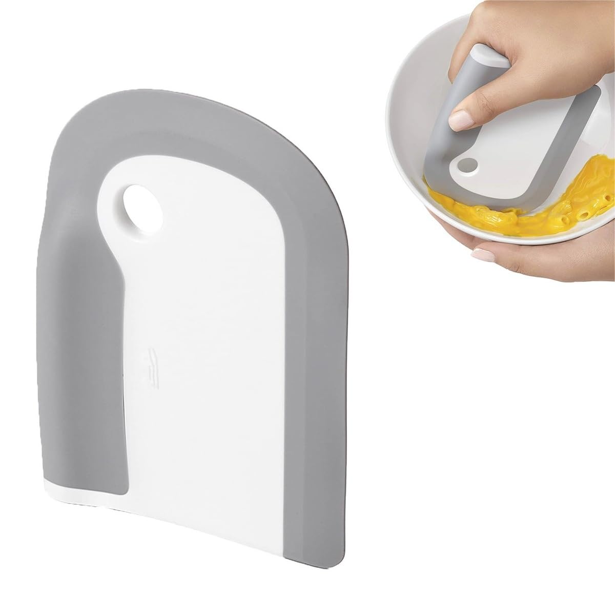 Dish Squeegee Kitchen Scraper Tool | Non-Slip Soft Rubber Cleaning Brush for Plates, Pans, Bowls & Cutlery | Eco-Friendly Silicone Dish Cleaner | Reusable, Easy Grip Dish Cleaner-image-2