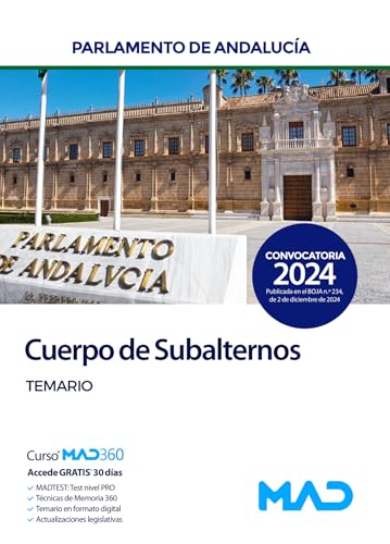 Cuerpo de Subalternos del Parlamento de Andalucía. Temario