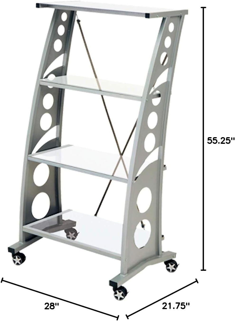 WS5000C Clear Chicane Bookshelf