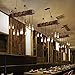 10-Lights Rustic Chandelier Wooden Retro Pendant Light Industrial Suspension Light Wood Chandelier -line can be Adjusted Freely