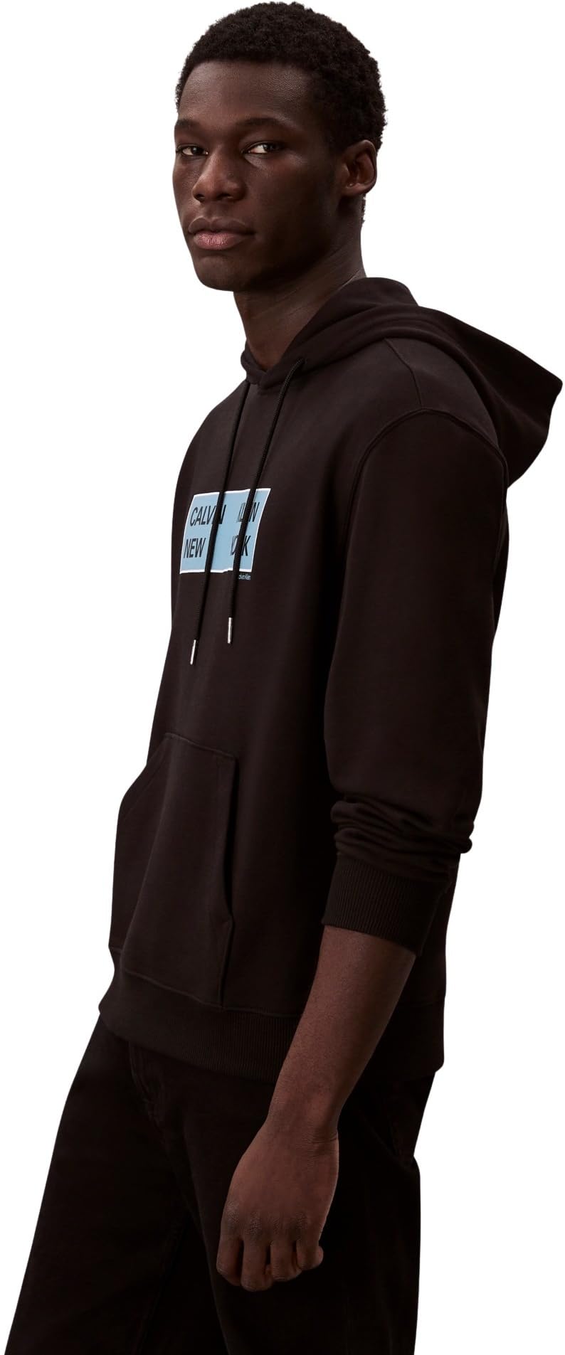Calvin Klein Uomo Felpa con Cappuccio Terry Box Graphic Regular Fit