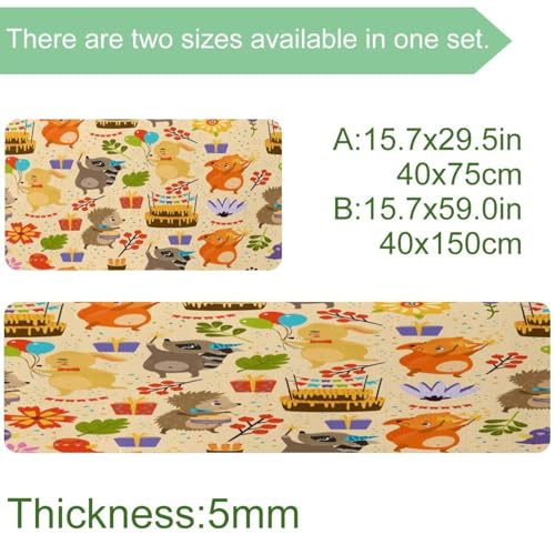 Tapis de sol antidérapant évite les glissades en cuisine lot de 2 - 4