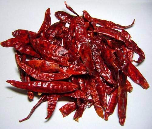 Spacetouch Kashmiri Mirch Red Chillies Chilli Spices Whole Sun Dried Red Chilly Dry 450 Gram