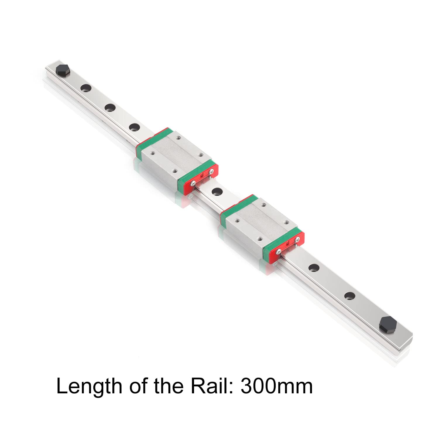 MGN12H 300mm Linear Rail Guide 2Carriages MGN12 Linear Slide 8mm for 3D Printer and CNC Machine Upgrade — Amazon image 2