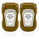 Heinz Sweet Relish 375 ml – Pepinillos Dulces y Crujientes | Sabor Americano Ideal para Hamburguesas, Perritos y Ensaladas - Pack Laborawi (2 x 375ml)