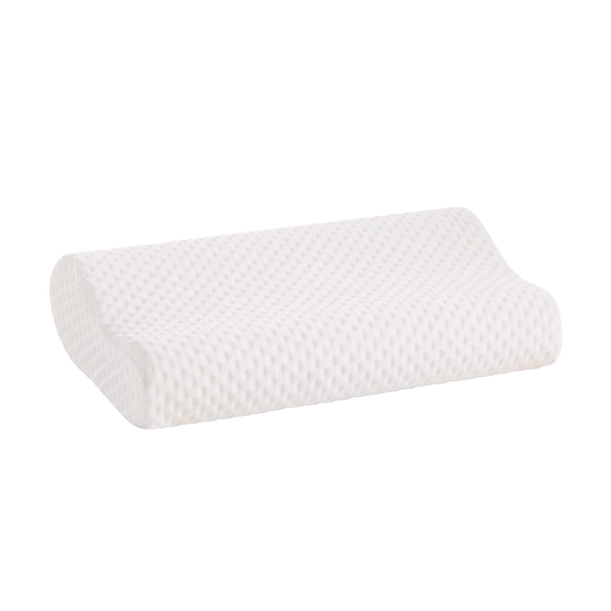 Almohada Cervical Antidolores, Viscoelástica con Núcleo de Carbono, Fibras de Bambú, Hipoalergénica y Antibacterial, 70x33x9/12 cm