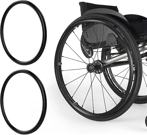 B, 20 Pulgadas, 1 par de Fundas para Aros de Empuje de Silla de Ruedas, empuñaduras de Silicona para sillas de Ruedas de 20/22/24 Pulgadas, Cubierta Protectora Antideslizante y Resistente al
