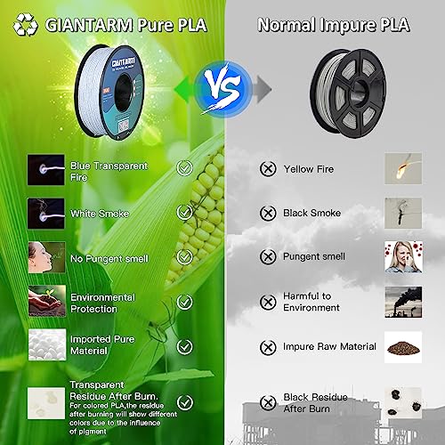 Image of GIANTARM Marble PLA, PLA Filament 1.75mm 1KG Spool(2.2lbs),Vacuum Packaging, Marble Filament for Most FDM 3D Printer (Blue)