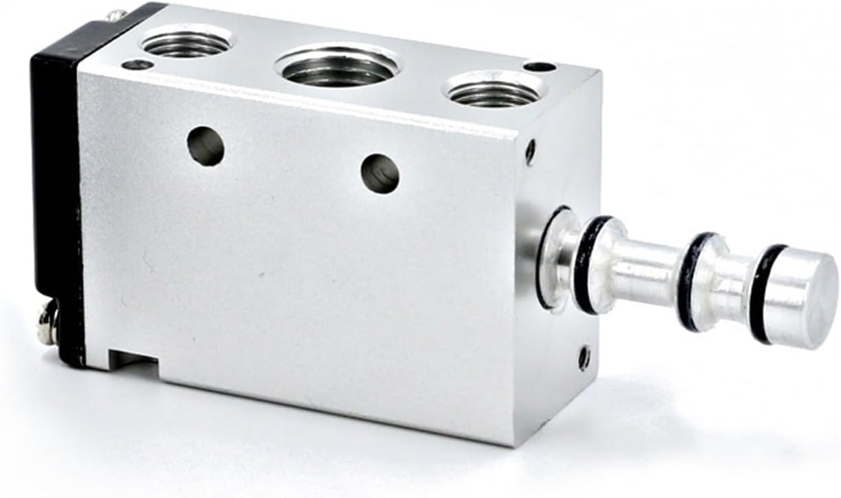 1 Pcs Mechanical Valve Manual Valve Cylinder Control Valve Roller Pneumatic Switch MSV86522 2-bit 5-Way(MSV86522-PPL,10mm Joint)