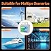 12V 50Ah LiFePO4 Lithium Battery with 50A BMS, 4000+ Deep Cycles AOKLY Lithium Battery Portable and Lightweight For RV, Marine, TrollingMotor, Camping, Travel,Fish Finder,Solar, Winter Power Shortage