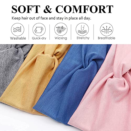 Tobeffect 14 Pack Fashion Headbands For Women Turban Headband Boho Wide Headwraps Elastic Soft Hair Accessories #TOP5