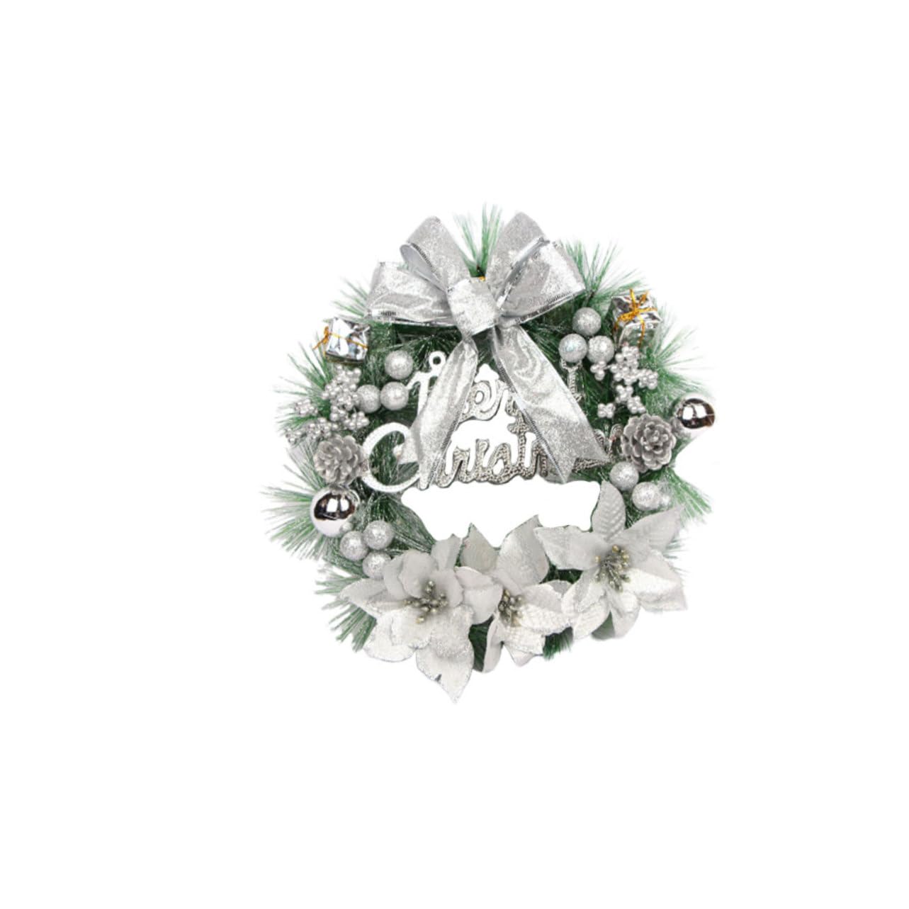 Cabilock 3 Pièces couronnes de pin de fête couronnes de récif de noël Pendentif Noel Christmas décor de Mariage Décoration extérieure Couronne de Noel Mode Guirlande de Noël Gland