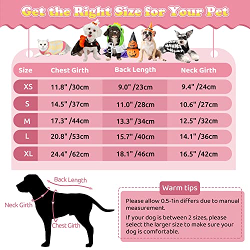 Migohi Dog Sweater, Dog Holiday Sweater Coat Puppy Pullover For Winter And Fall, Small Dog Pullover Knitted Sweaters Pet Sweatshirt Apparel For Small Medium Dogs, Pink L #TOP3