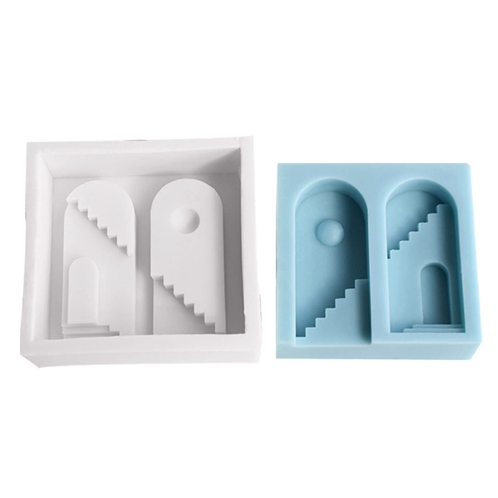 Geometric Soap Molds Scented Mold Arch Ladder Shape Silicone Craft Moulds for Hand-Making Lover Geometric Mold