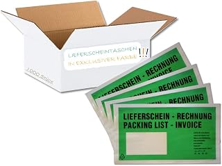 Sobres para albaranes [1 caja jumbo = 1000 unidades] [longitud DIN] [color: verde]