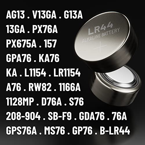 ABSINA AG13 LR44 Knopfzelle 1,5V Alkaline - auslaufsicher & langlebig – Ansicht 5